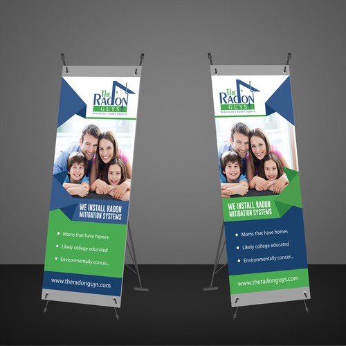 Need a Strong pop up banner for trade shows....Radon Mitigation Contractors