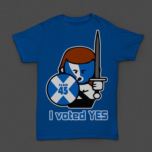 Merchandise for the Yes voters in Scottish referendum