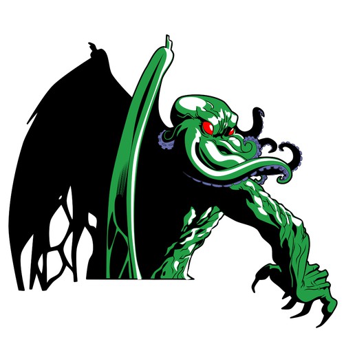 Cthulhu concept for a T-shirt