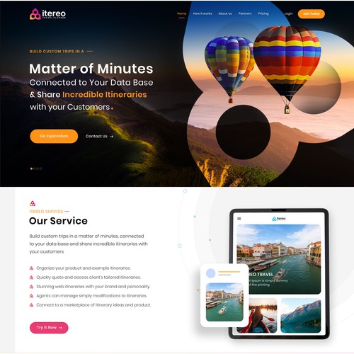 Travel WebPage design