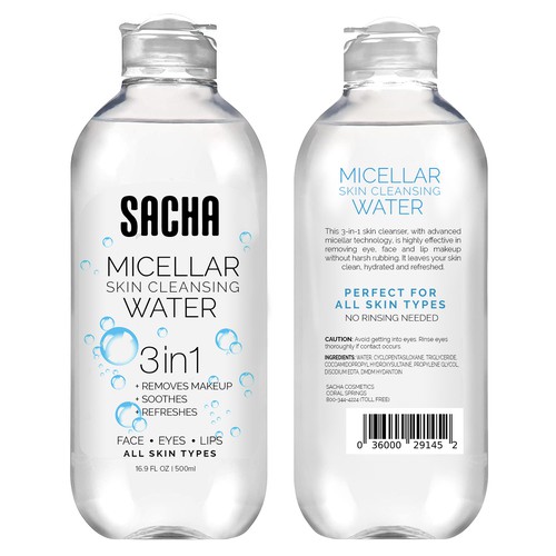 Modern and minimalist cosmetic water