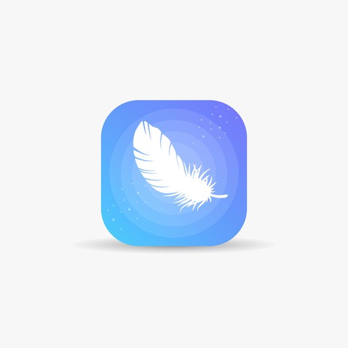 Relaxing app icon concept