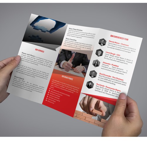 Recruitment tri-fold brochure