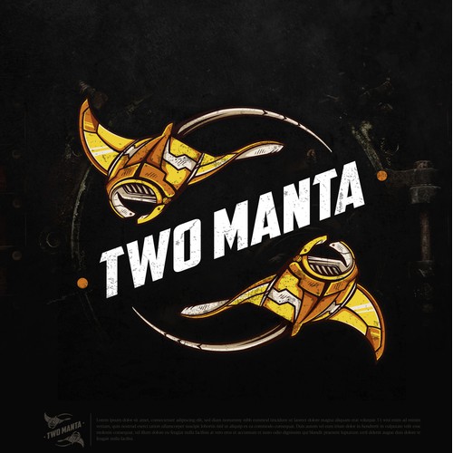 Steampunk design for Two Manta - redesigned presentation.