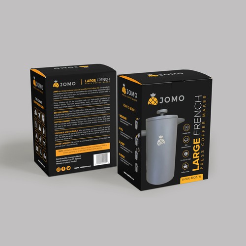 High End French Press Package Design