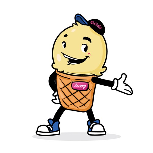Ice Cream Cone Mascot for Caliche's Frozen Custard!