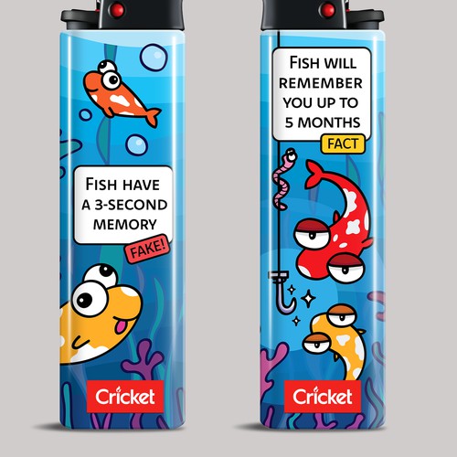 Funny design for Cricket lighter