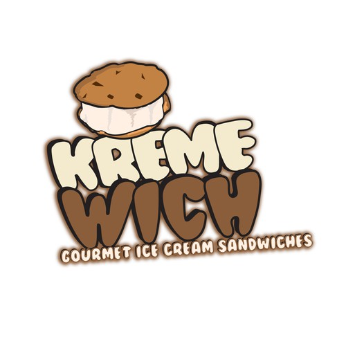 Logo for a Gourmet Ice Cream Sandwich food truck