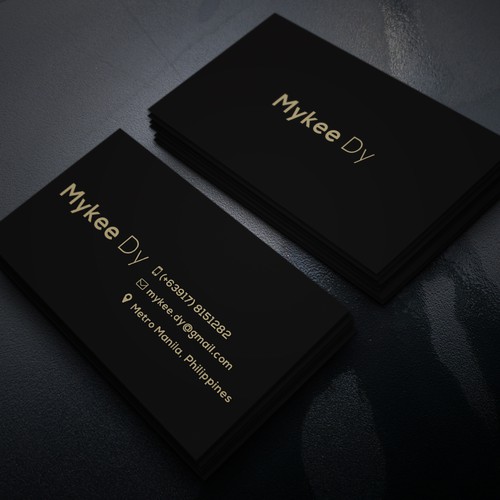 Simple Business Card For Mykee Dy