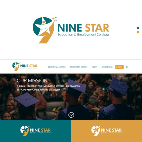 Nine Star 'Logo and Landing Page'