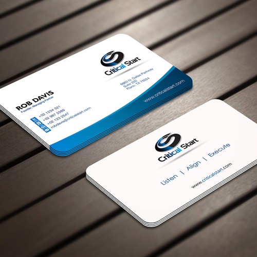 Business Cards for Cutting Edge Cybersecurity Company