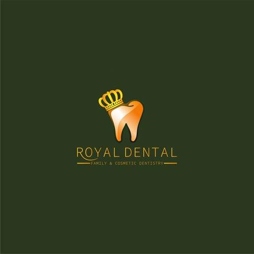Royal dental golden with crown