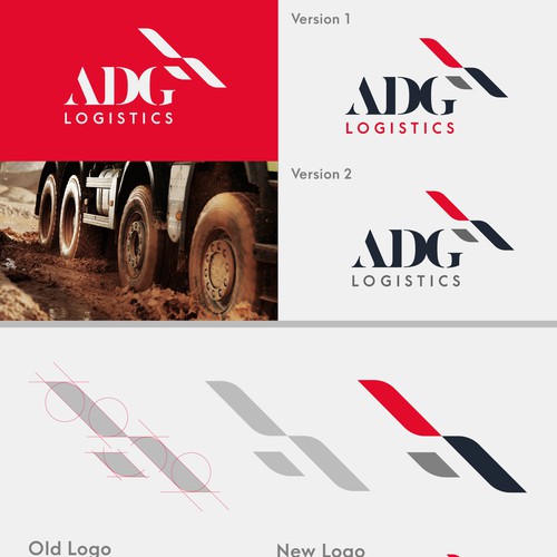 logo concept for a logistics company.