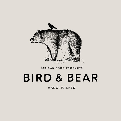 Logo for artisan food company, Bird & Bear