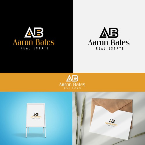 Professional logo design for Aaron Bates Real Estate