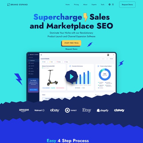 Landing Page that helps brands boost their online sales (v2)