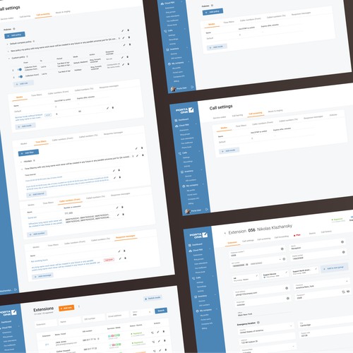 PBX management portal