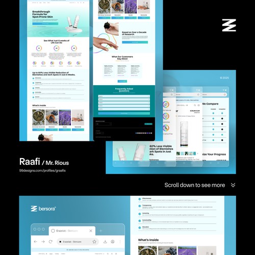 Erazelab Beauty & Skin Care UI/UX Design