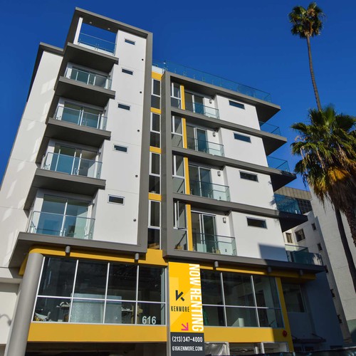 'Now Renting' Signage for a modern apt building