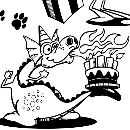 Dog, Flying Pig and Party Dragon