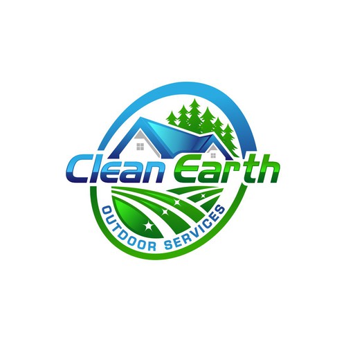 Landscape Maintenance Service Logo 