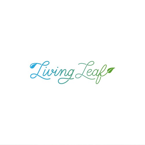 Living Leaf - Water Company Logo