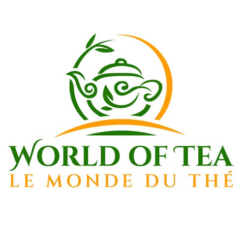 Modern logo for a premium tea company