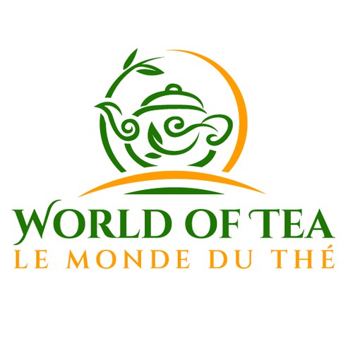 Modern logo for a premium tea company