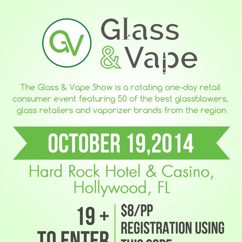 Flyer for Expo/Trade Show - Glass & Vape Show