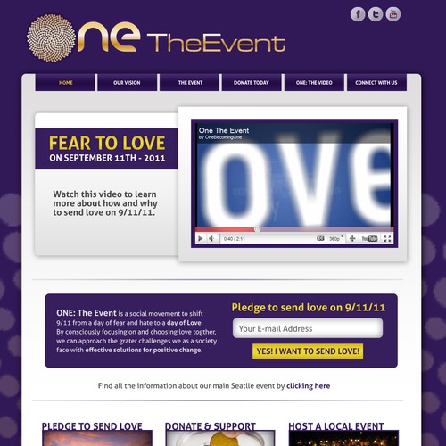 Design ONE The Event Website