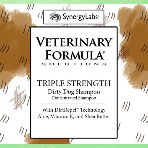 Package Label for Synergy Pet Shampoo
