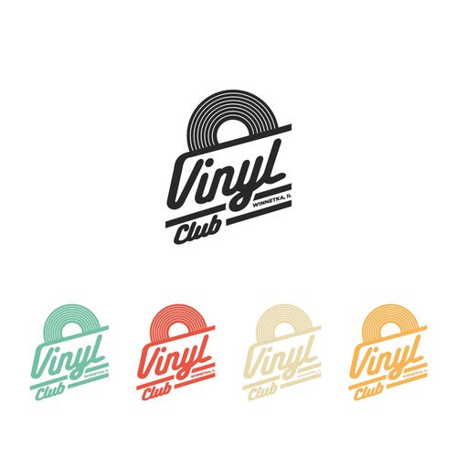 Vintage logo for Vinyl Club