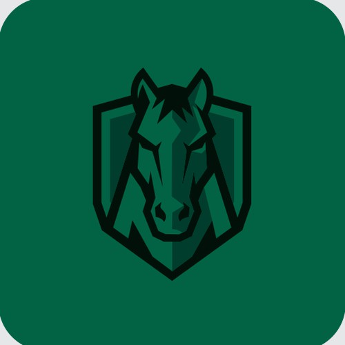 Modern Horse Logo for GKJ Sporthorses