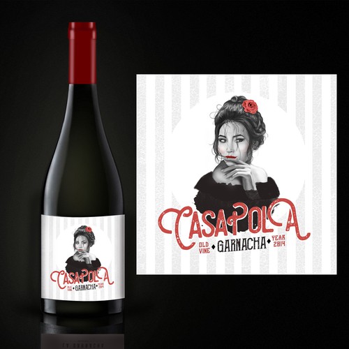 Casa Pola illustration &label design