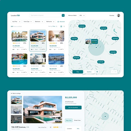 Clean modern Real Estate Searching Platform 