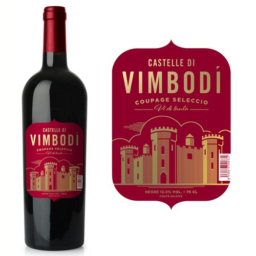 Castelle Di Vimbodi Wine Label