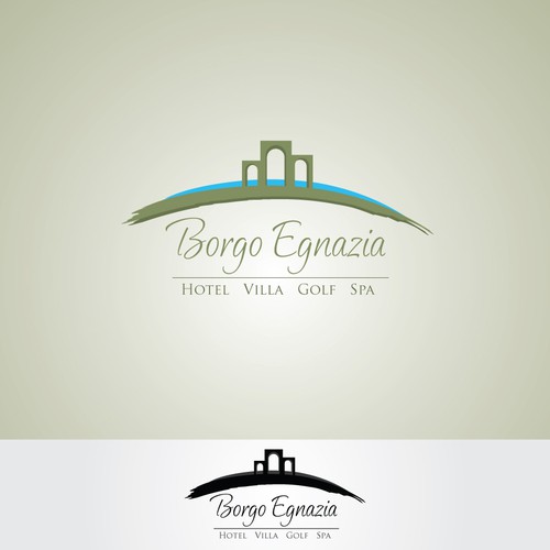 Modern but elegant logo for luxury resort in Italy
