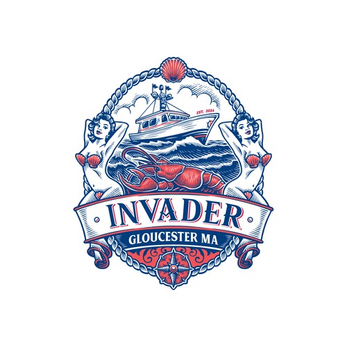 Invander Gloucester Logo Design