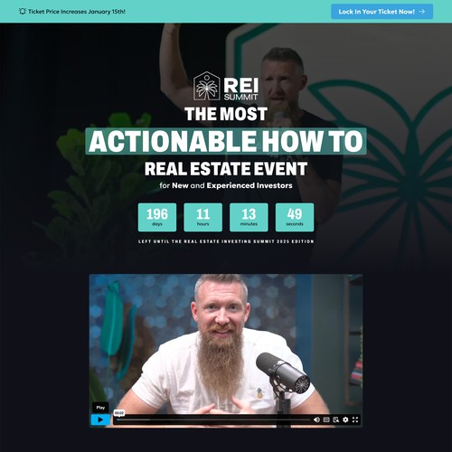Event Website Design.