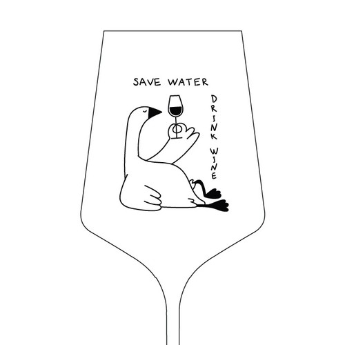 Goose with wine