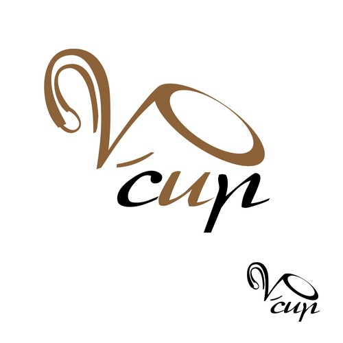 Create the logo for a new brand "V cup"