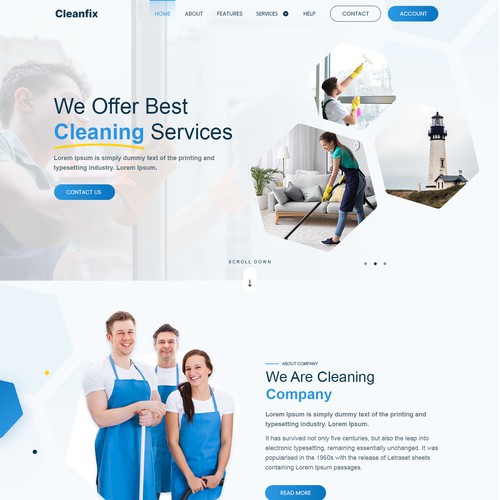 Cleaning Service Homepage