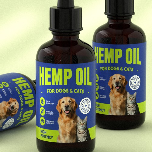 Hemp Oil for Dogs & Cats