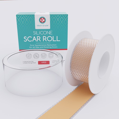 Silicon Scar Roll product modelling & rendering
