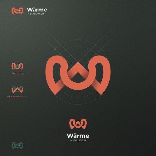 Logo for Warme, a company specializing in plumbing system installation