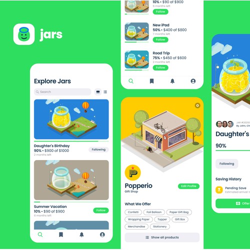 App design for Jars
