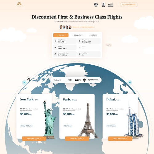 Travel Website Design