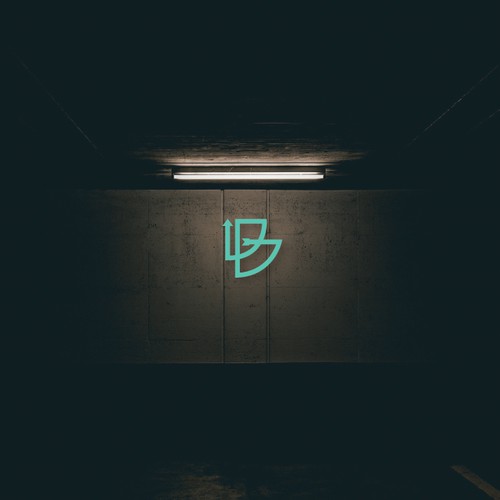 B lettermark concept with arrow