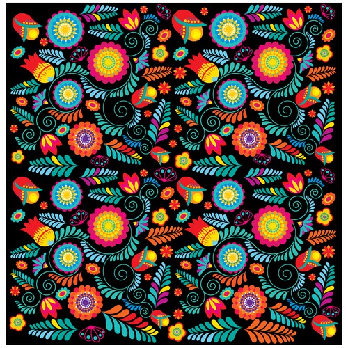 Mexican Floral Inspired Print