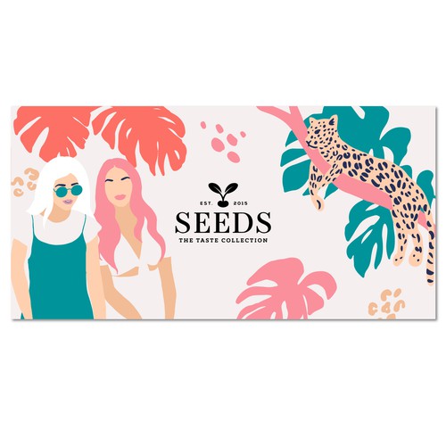 Bold Illustration for Coffee Sleeve 